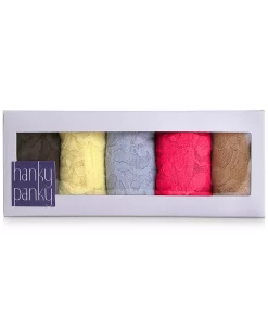 HANKY PANKY Women's Plus Size Signature Lace 5-Pk. Original Rise Thong Underwear -VINCE CAMUTO Shop 16135134 fpx