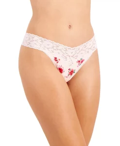 INC International Concepts Women's Lace-Trim Thong Underwear, Created For Macy's