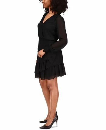 Michael Kors Ruffled Faux-Wrap Dress, Regular & Petite - Image 3