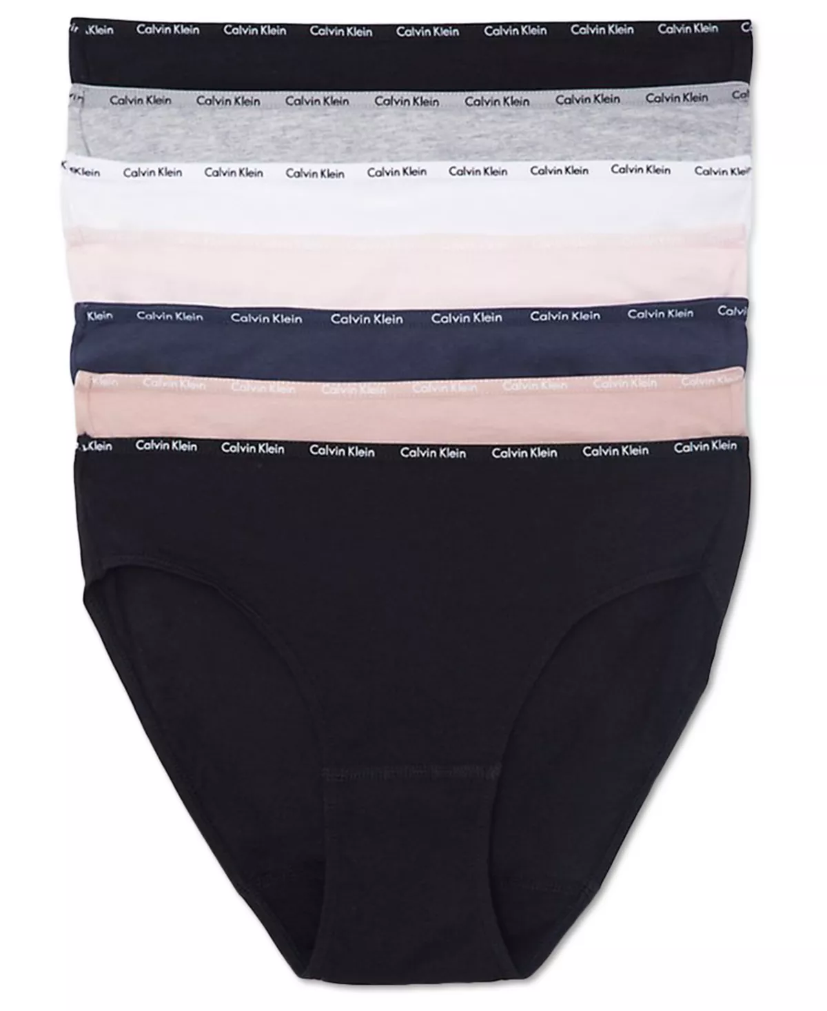 Calvin Klein Women's Signature Cotton 7-Pack Bikini Underwear 1 Calvin Klein Women's Signature Cotton 7-Pack Bikini Underwear
