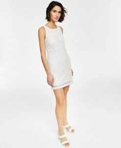 Bar III Women's Crochet Mini Dress, Created For Macy's