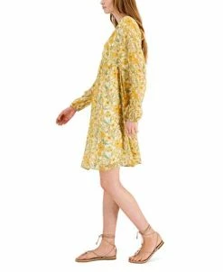 INC International Concepts Printed Empire-Waist Bow-Back Dress, Created For Macy's -VINCE CAMUTO Shop 21125824 fpx