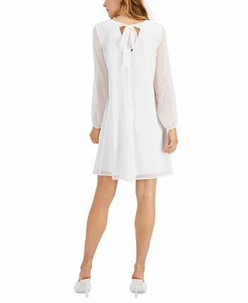 INC International Concepts Women's Tie-Back Dotted Dress, Created For Macy's - Image 2