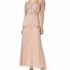 Papell Studio Women's Embellished Back-Cutout Gown