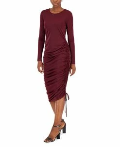 INC International Concepts Women's Drawstring-Ruched Dress, Created For Macy's