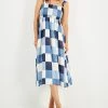 INC International Concepts Women's Ruffle-Strap Smocked Midi Dress, Created For Macy's