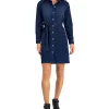Style & Co Women's Belted Denim Shirtdress, Created For Macy's