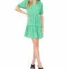 CeCe Women's V-neck Baby Doll Ditsy Floral Dress