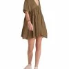 Black Tape Women's Short Sleeve Empire Waist Dress
