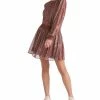 Black Tape Women's Long Sleeve Crewneck Blouson Mini Dress