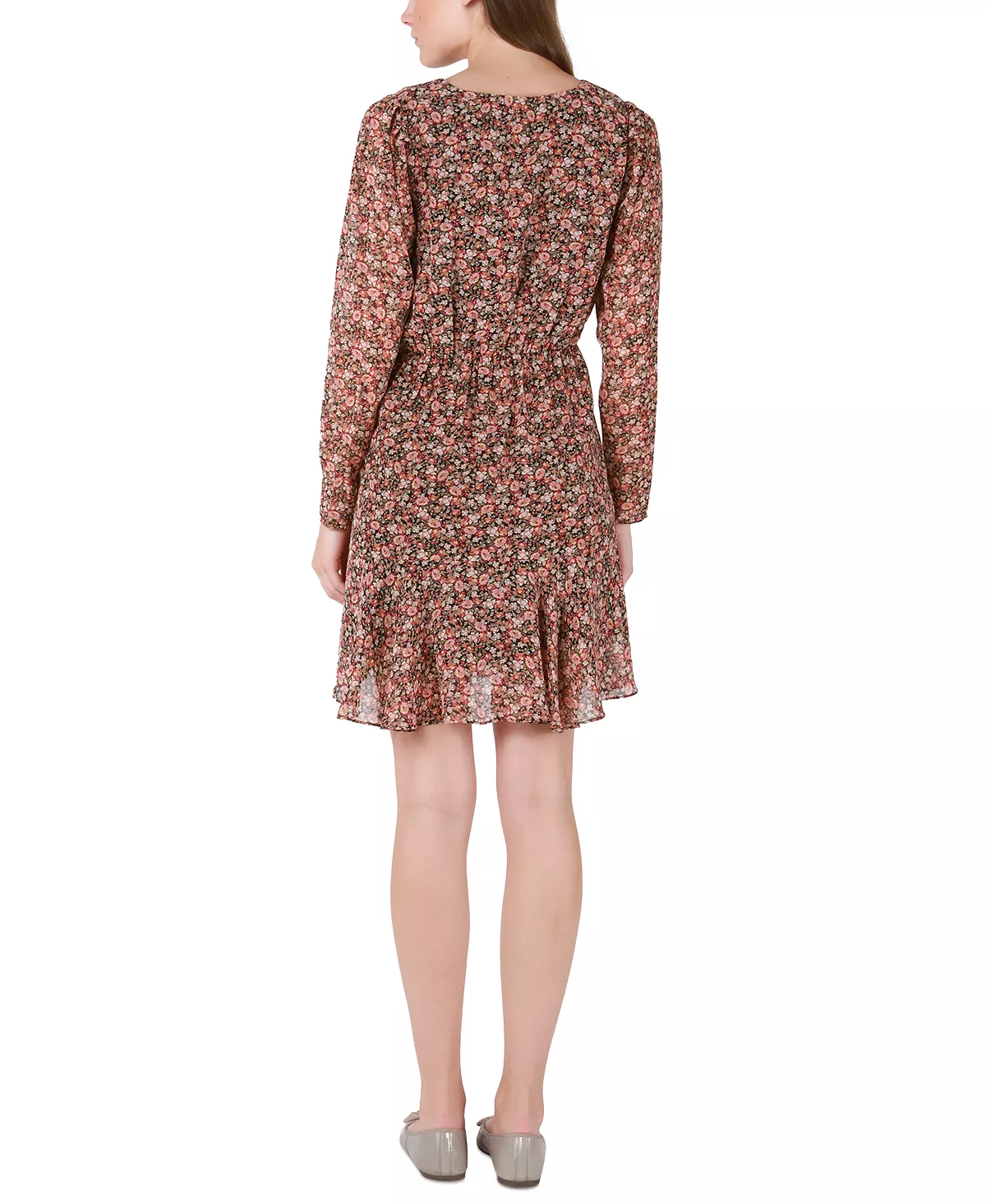 Black Tape Women's Floral-Print Wrap-Front Fit & Flare Dress - Image 2