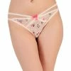 INC International Concepts Women's Embroidered Floral Thong Underwear, Created For Macy's