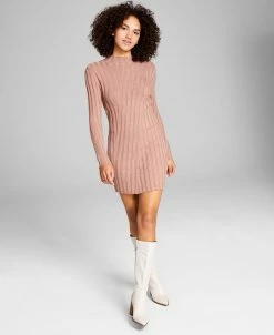 And Now This Women's Directional Ribbed Bodycon Dress