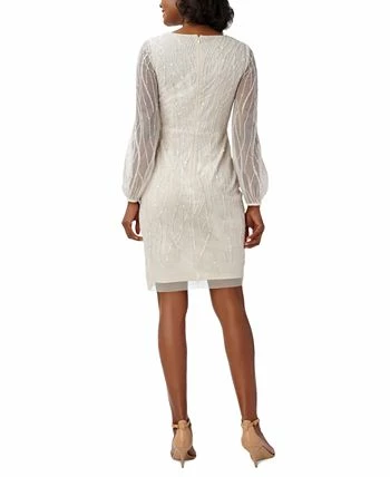 Adrianna Papell Women's Embellished Mesh-Overlay Dress 2 Adrianna Papell Women's Embellished Mesh-Overlay Dress - Image 2