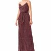 Adrianna Papell Women's Cowl-Neck Tie-Front Dress