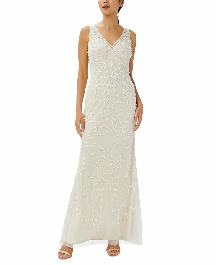 Adrianna Papell Women's Embellished Sleeveless Gown