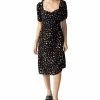 Sanctuary Women's Sweetheart-Neck Puff-Sleeve Midi Dress