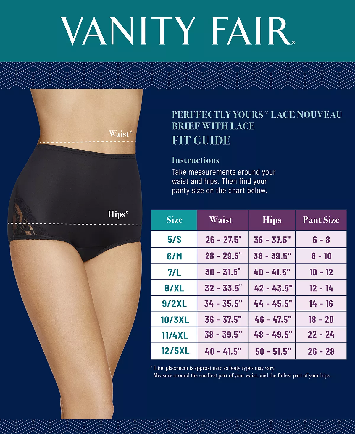 Vanity FairĀ® Women's 3-Pk. Lace Nouveau Brief Underwear 13011 - Image 2