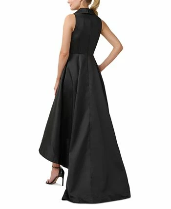 Adrianna Papell Women's Mikado High-Low Tuxedo Gown - Image 2
