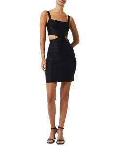 French Connection Women's Lacs Knit Cutout Bodycon Dress