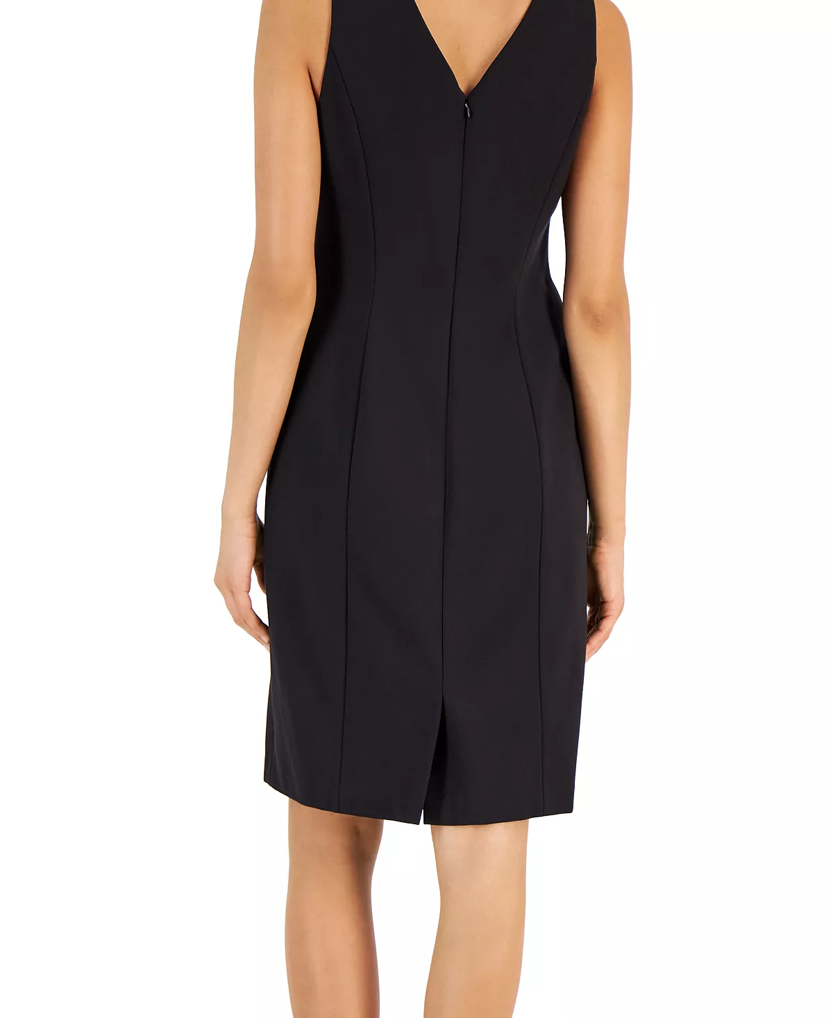 Anne Klein Women's Compression V-Neck Sheath Dress - Image 4