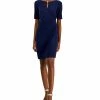 Anne Klein Women's Maryellen Notch-Neck Shift Dress