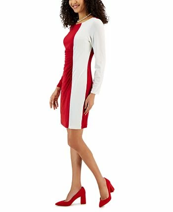 Kasper Women's Quinn Colorblocked Boat-Neck Dress - Image 3