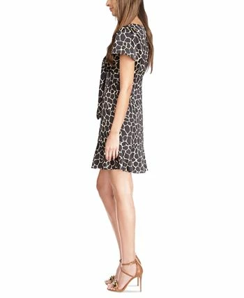 Michael Kors Women's Giraffe-Print Tie Cutout Dress - Image 3