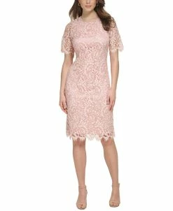 Vince Camuto Women's Lace Cutout-Back Bodycon Dress