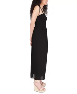 Black Tape Women's Tied-Strap Smocked Maxi Dress -VINCE CAMUTO Shop 23625385 fpx