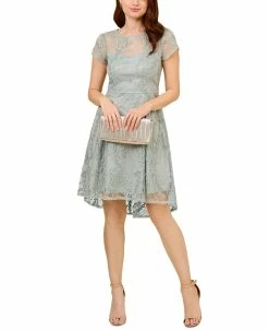 Adrianna Papell Women's Sequined Embroidered Dress