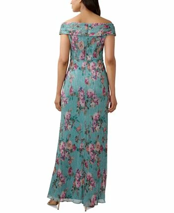 Adrianna Papell Women's Floral-Print Off-The-Shoulder Gown - Image 2