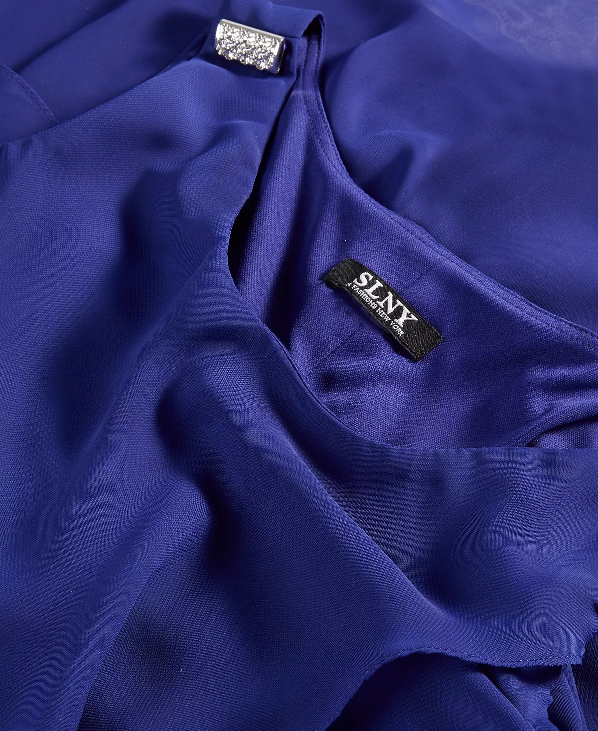 SL Fashions Tiered Chiffon Dress - Image 5