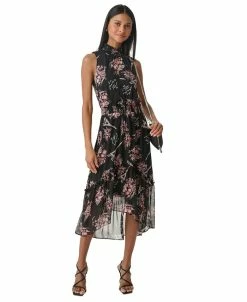 Karl Lagerfeld Paris Women's Signature-Print Sleeveless Dress
