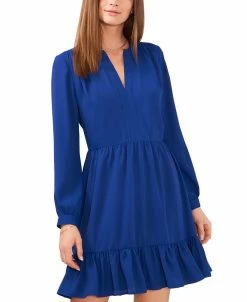 Vince Camuto Women's Ruched Flounce Dress