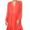 Vince Camuto Women's Long Sleeve With V-Neck Dress