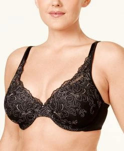 Playtex Love My Curves Side-Smoothing Embroidered Underwire Bra 4513