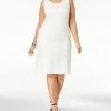 Kasper Plus Size Crepe Sheath Dress